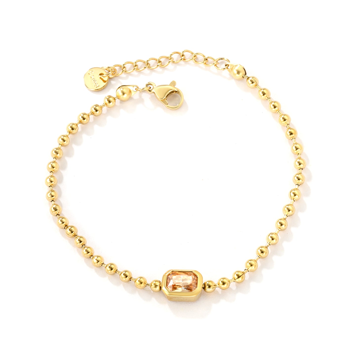 PULSERA MILITAR RECTANGULO CHAMPAGNE Â