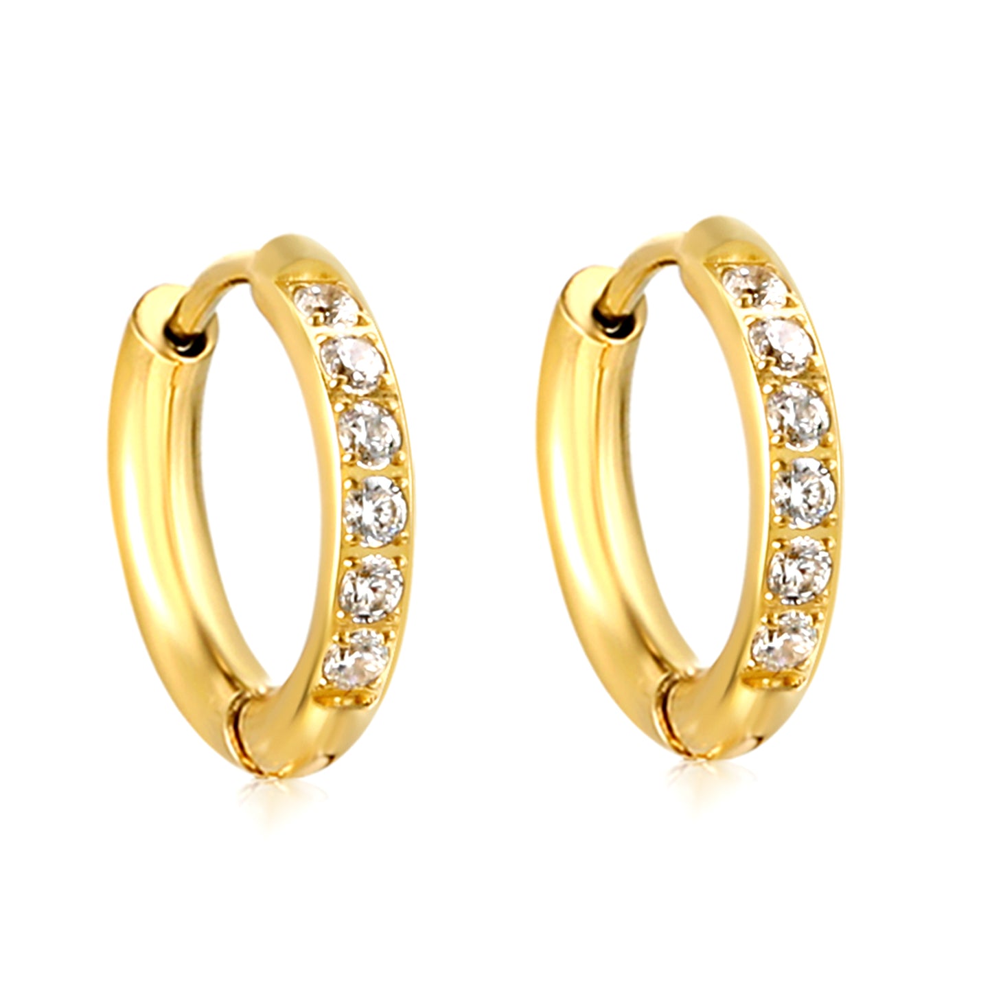 HOOP 12 MM ZIRCONIA BLANCA