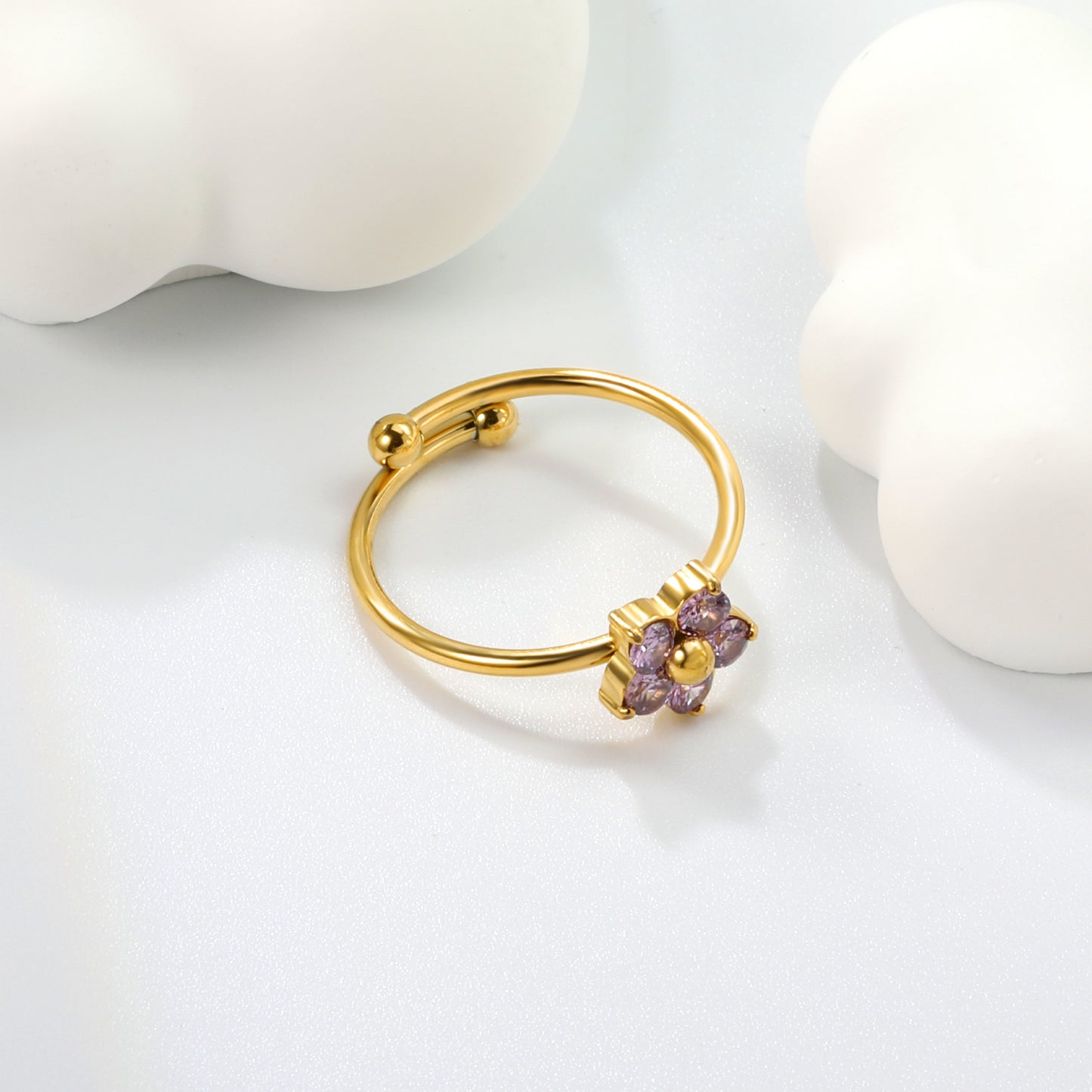 ANILLO FLOR LILA