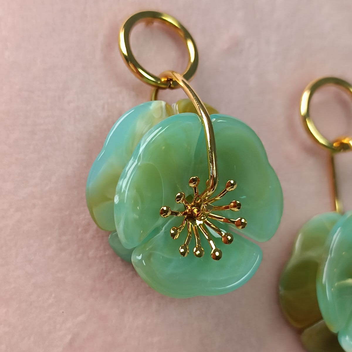 ARETE FLOR RESINA VERDE