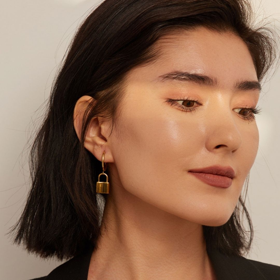 Aretes llave y candado