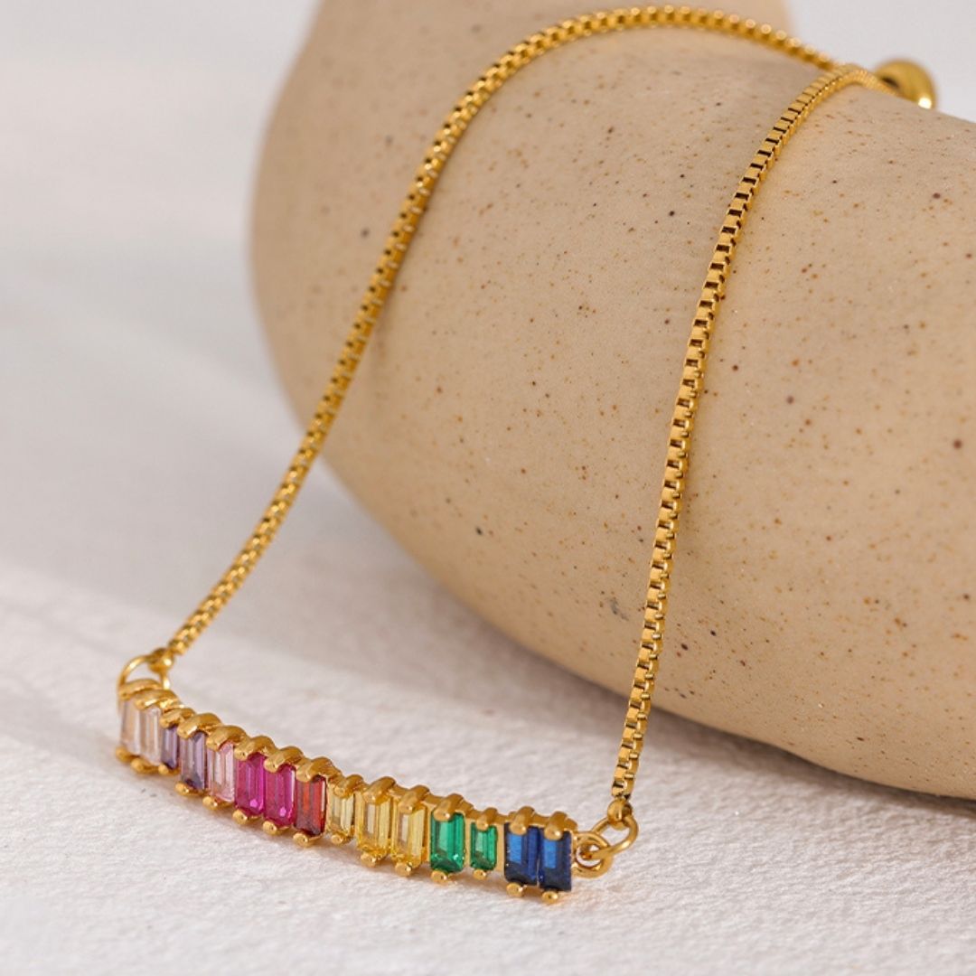 Pulsera multicolor ajustable