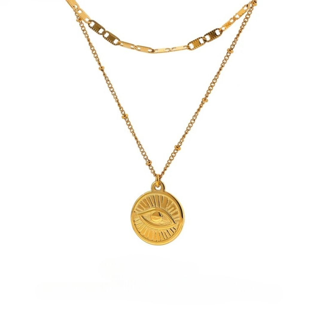 Collar doble ojo turco