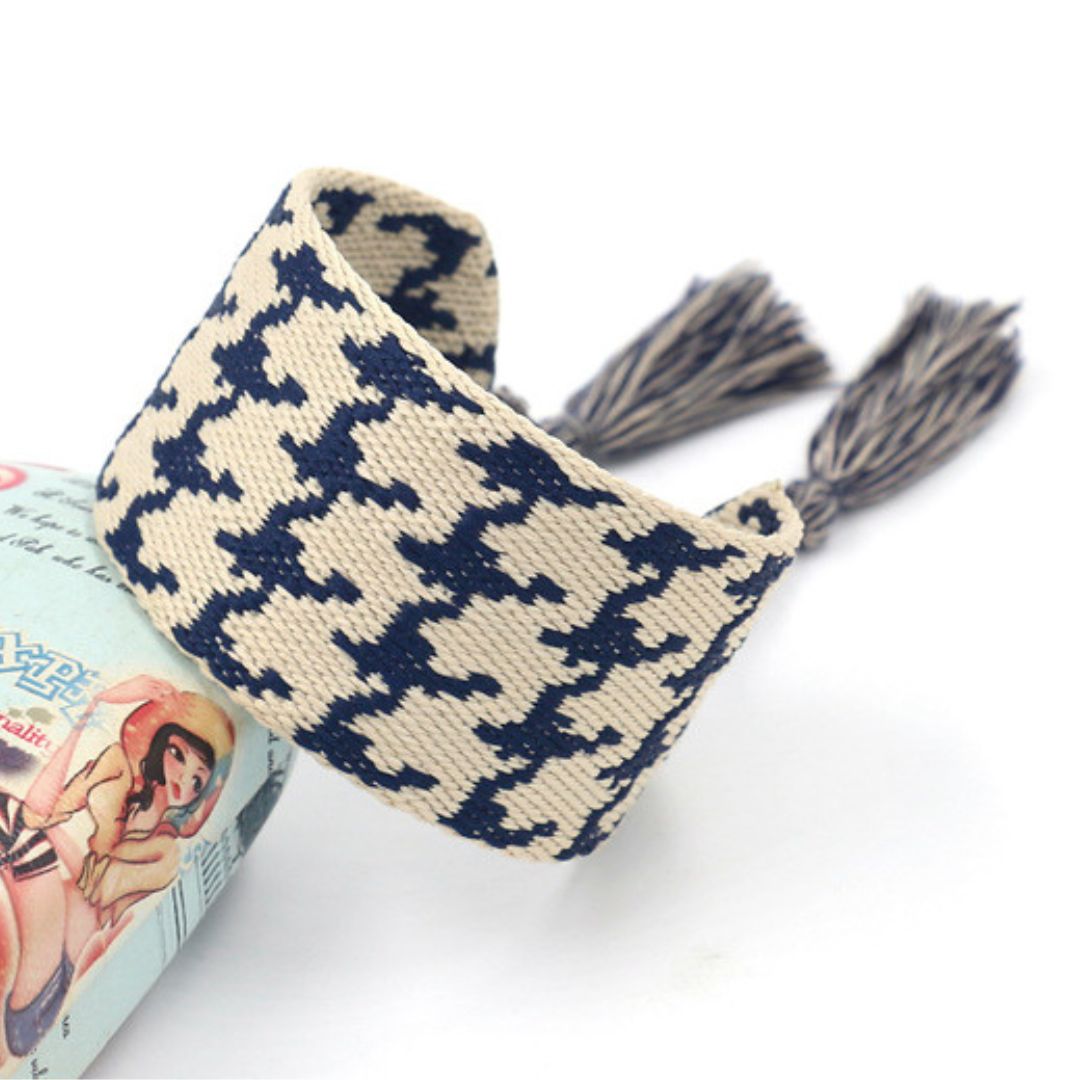 Pulsera tejida vectores