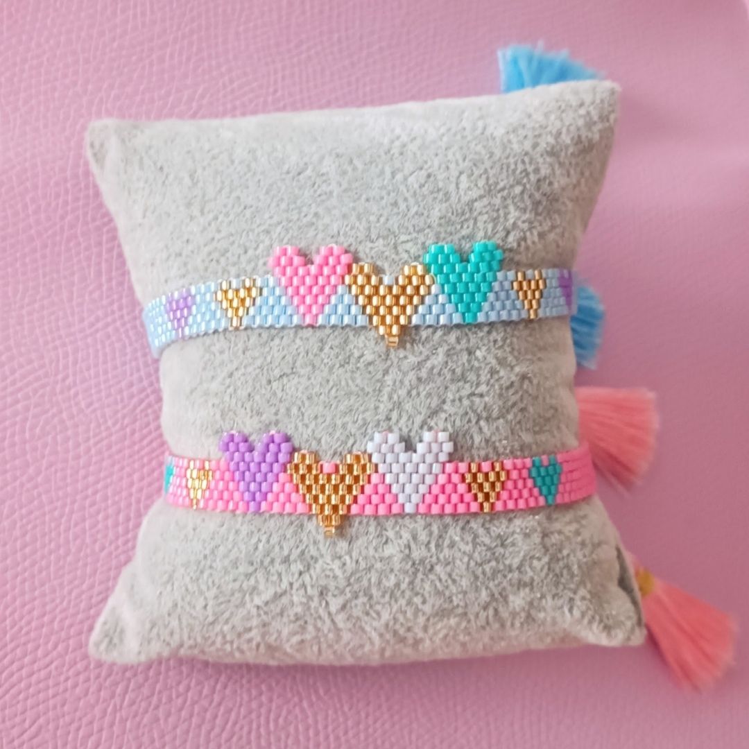 Pulsera delicas corazones