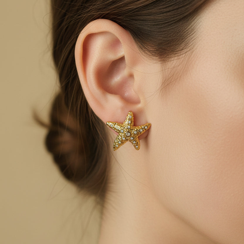 ARETES ESTRELLA CON ZIRCONIA