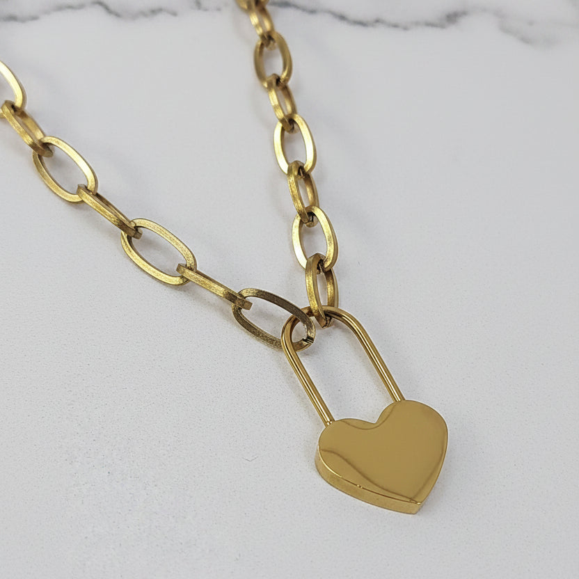 COLLAR CANDADO CORAZON