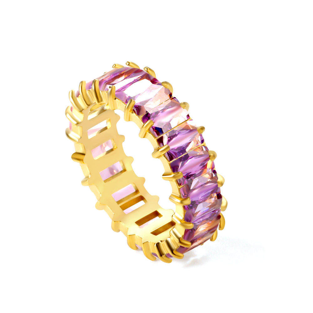 ANILLO CHURUMBELA ZIRCONIA LILA 8