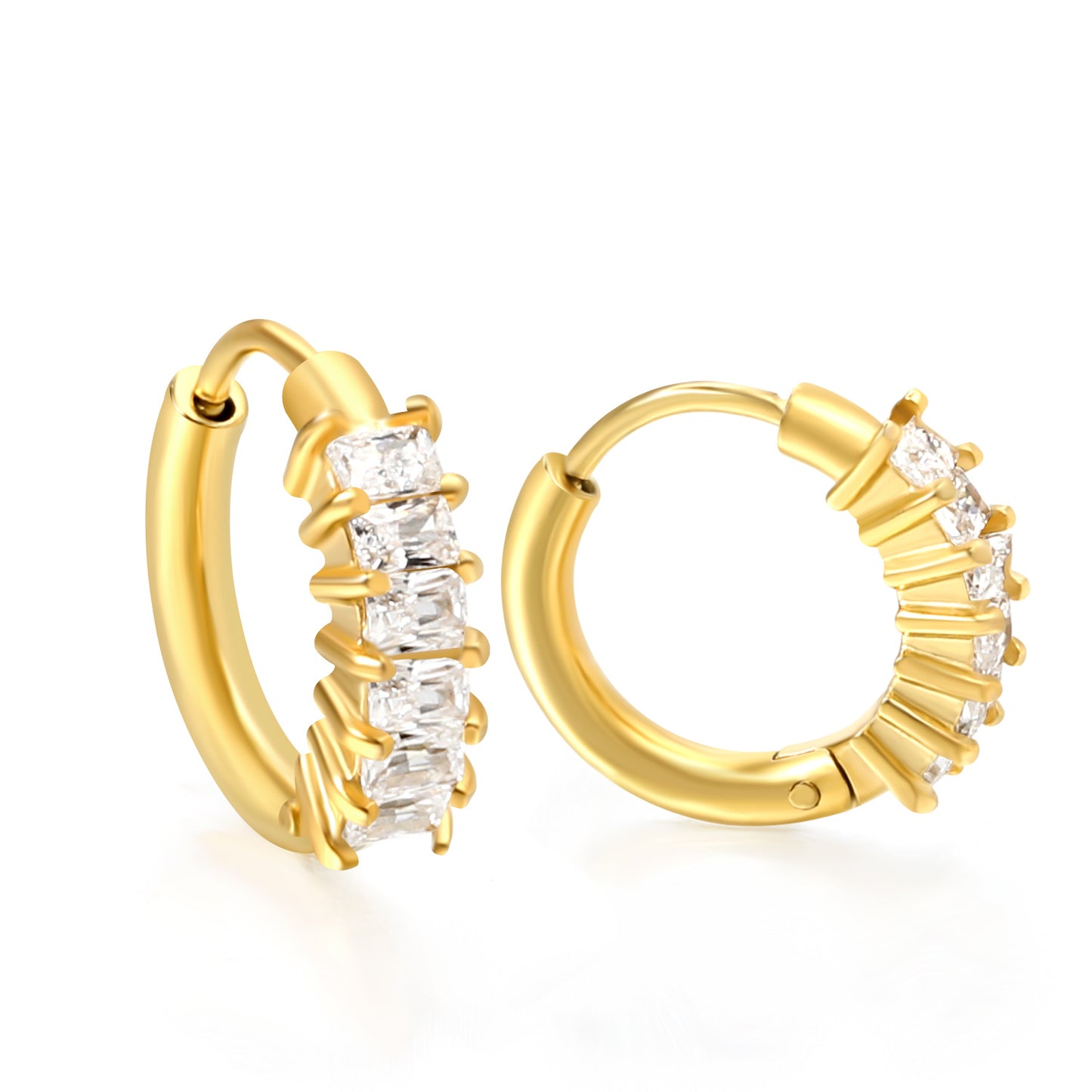 HOOP 6 ZIRCONIAS BLANCAS