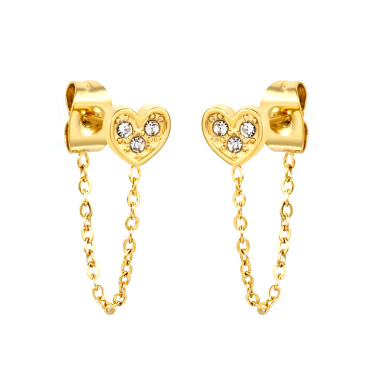CORAZON ZIRCONIA CON CADENA