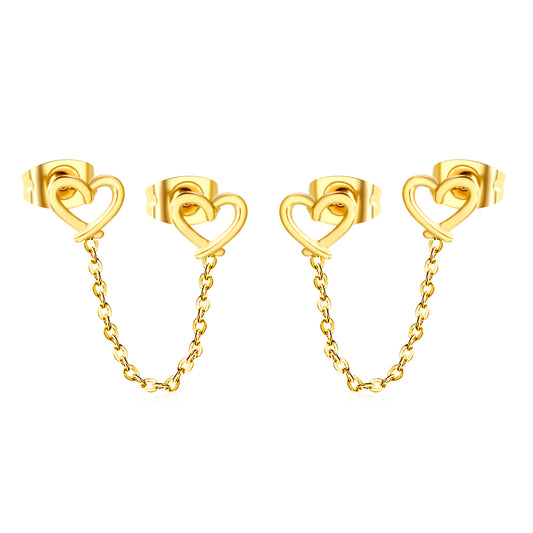 ARETE DOS CORAZONES CON ZIRCONIA