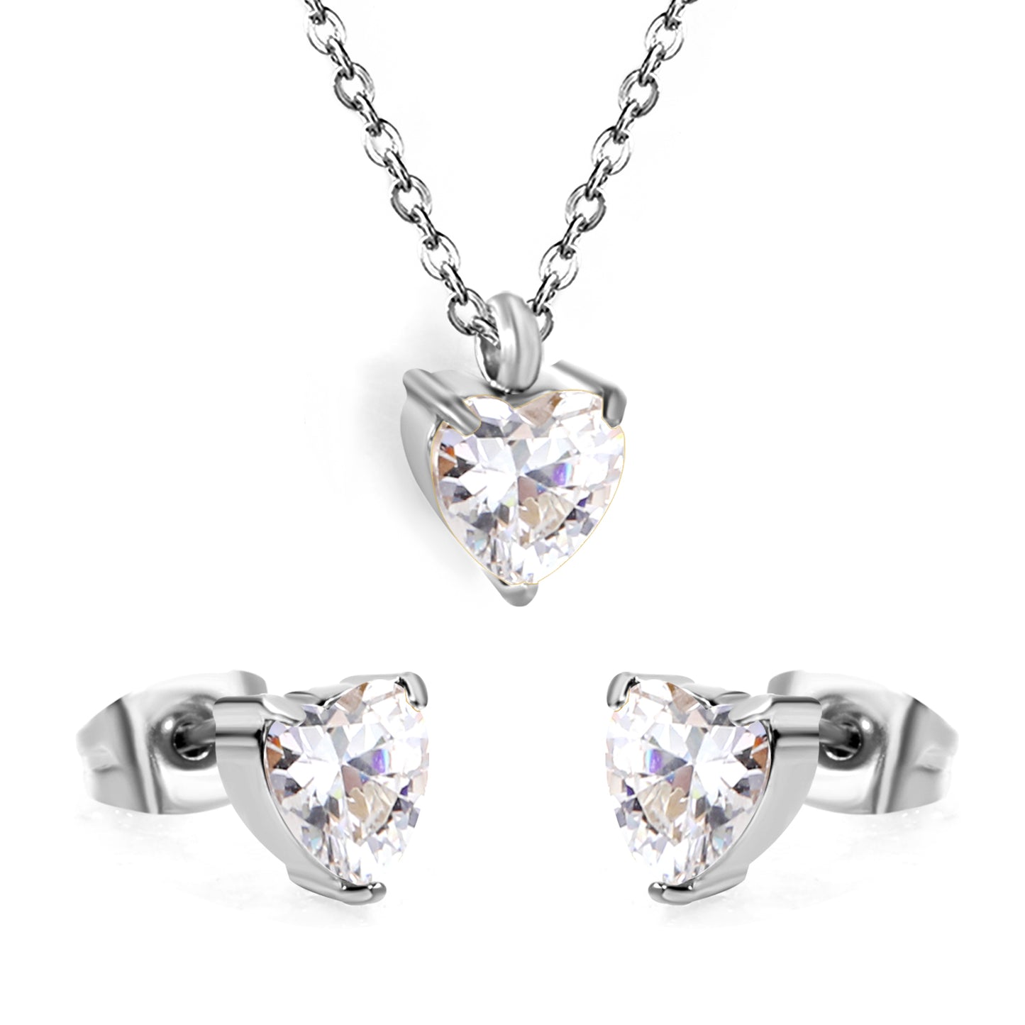 COLLAR CORAZON ZIRCONIA