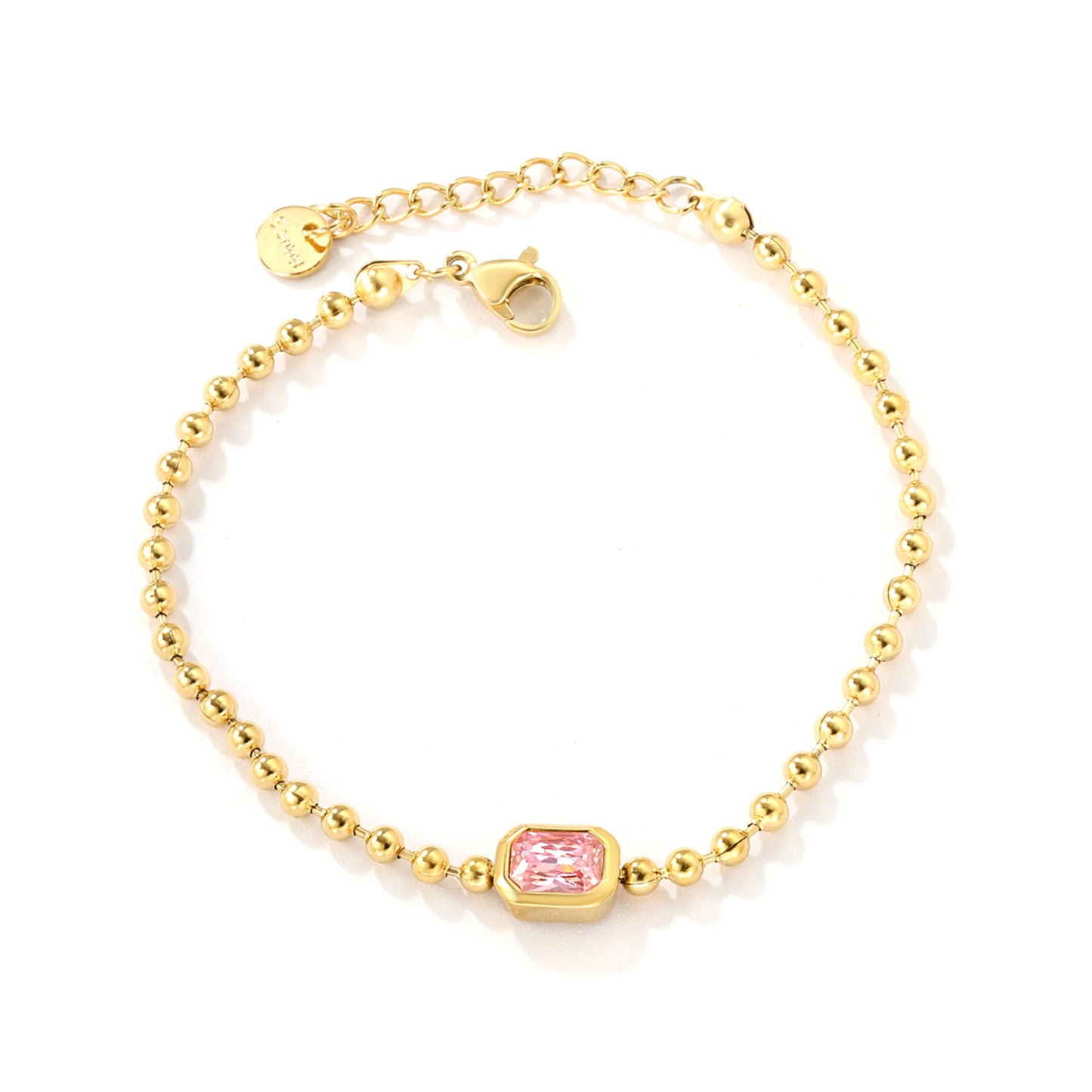 PULSERA MILITAR RECTANGULO ROSA