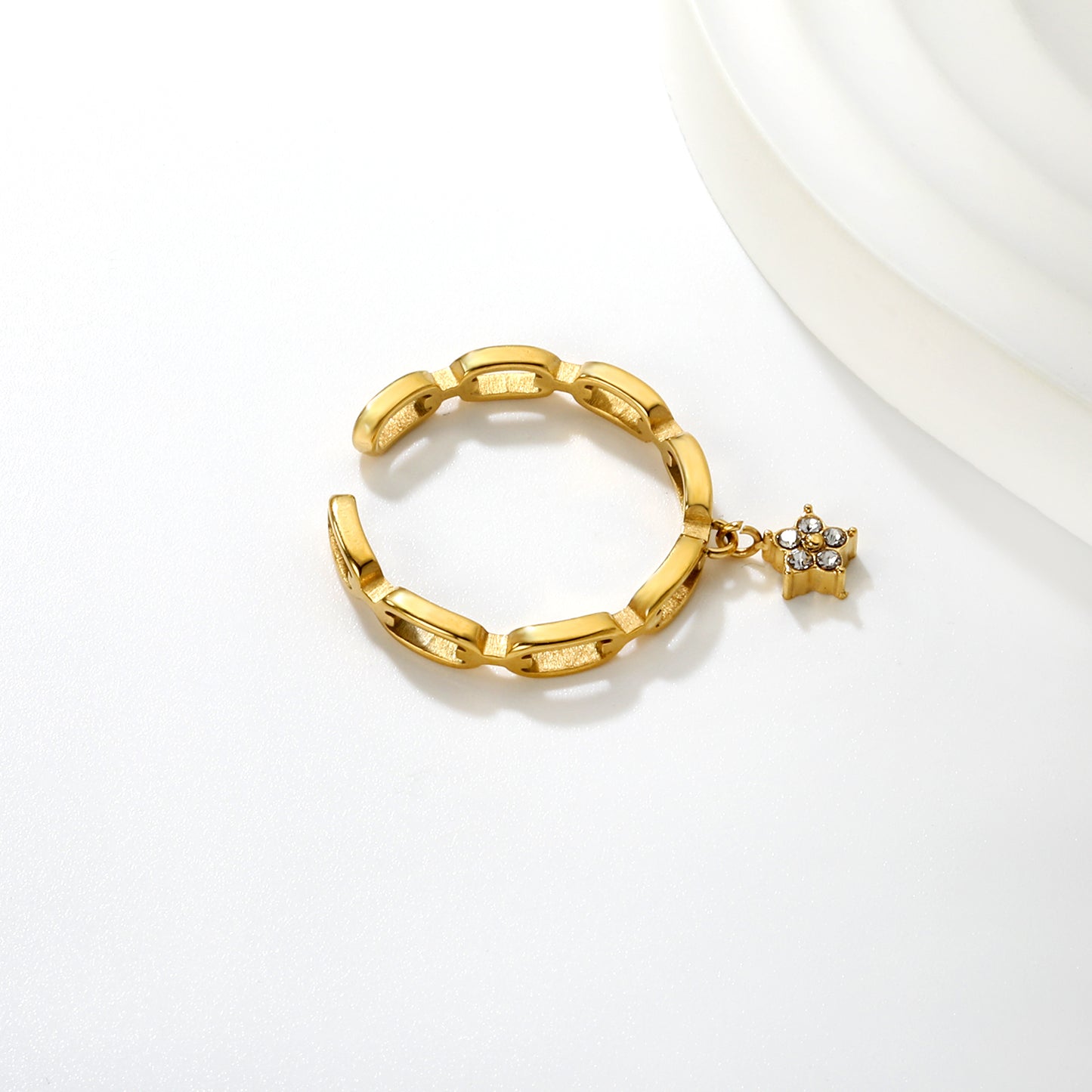 ANILLO ESLABON CLIP COLGANTE ESTRELLA