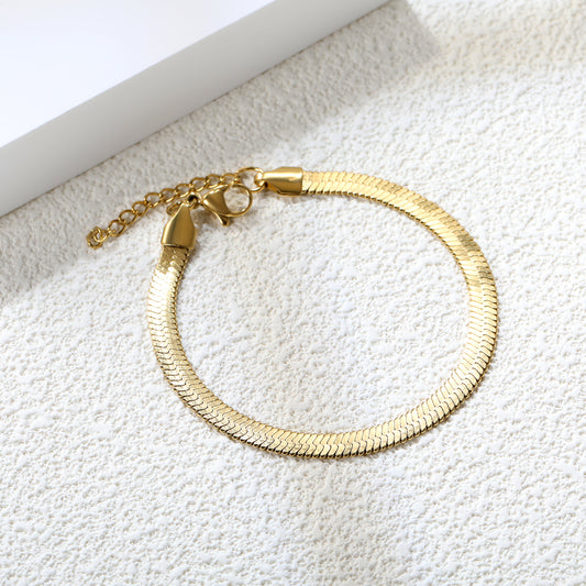 PULSERA PLANCHADA DORADA