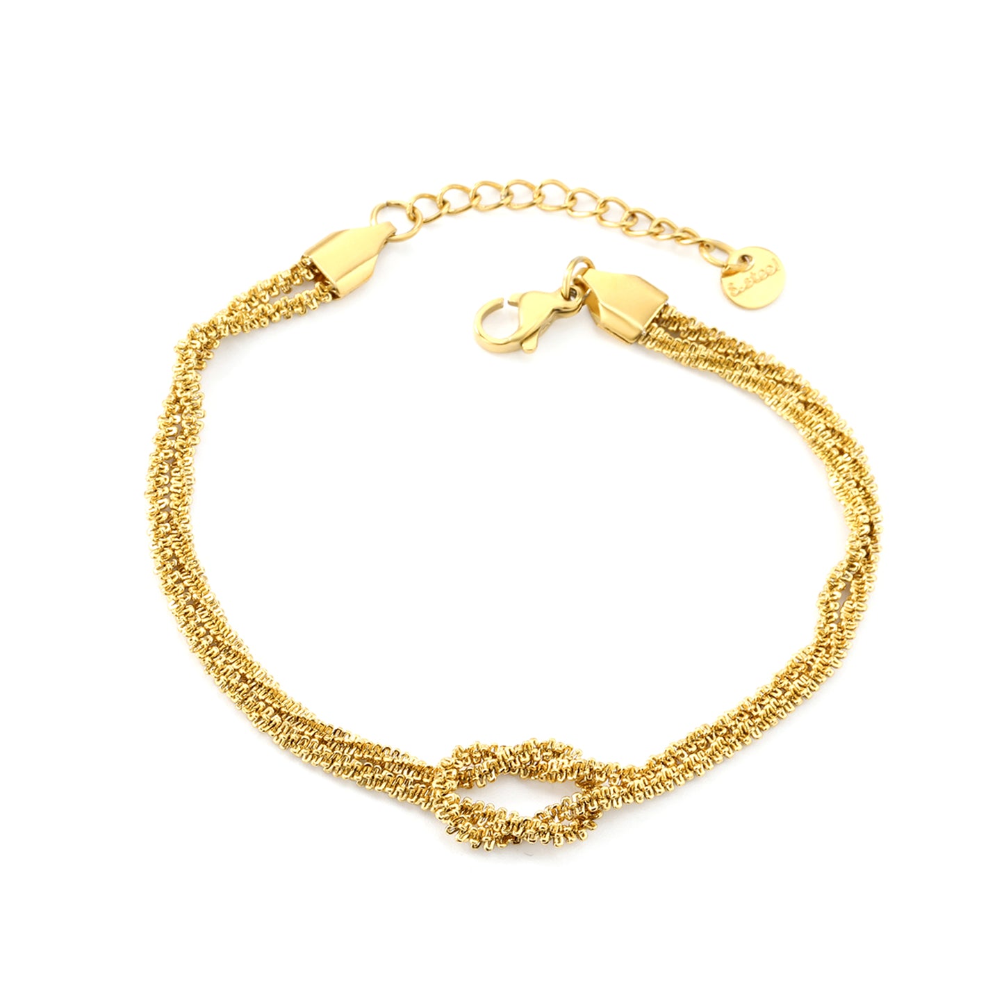 PULSERA NUDO CADENA ESCARCHA