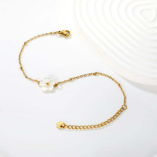 PULSERA FLOR MADRE PERLA