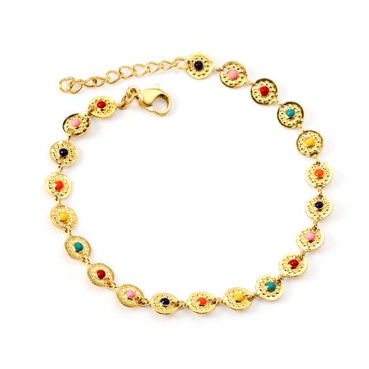 PULSERA MINI CIRCULOS MULTICOLOR