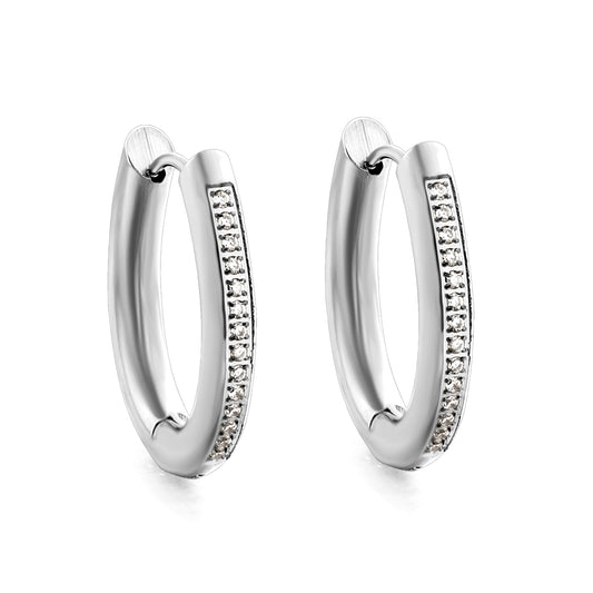 HOOP U LINEA ZIRCONIAS PL