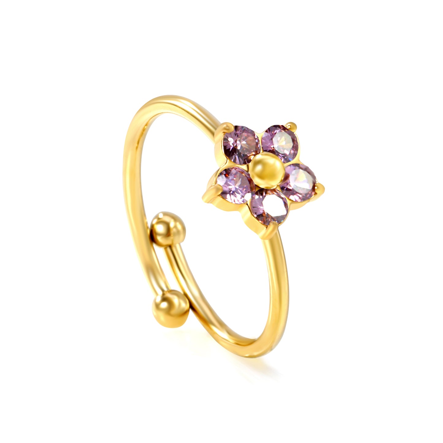 ANILLO FLOR LILA