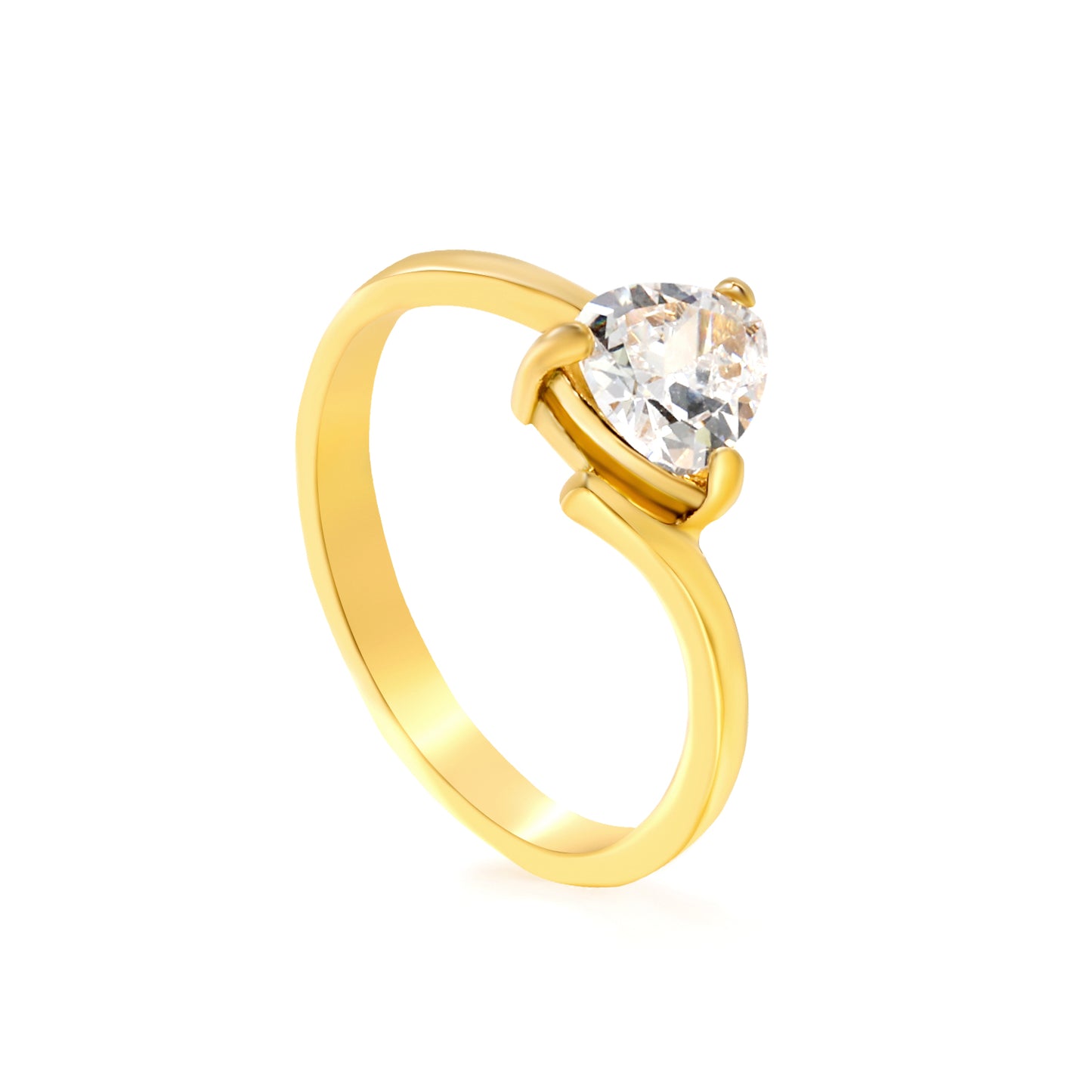 ANILLO ZIRCONIA TRIANGULO BLANCO