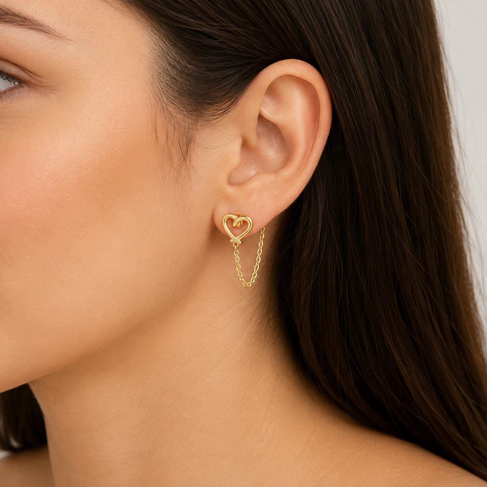ARETE DOS CORAZONES CON ZIRCONIA