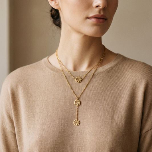 COLLAR DOBLE 6 ARBOLES DE LA VIDA