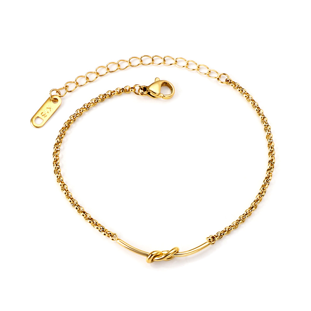 PULSERA NUDO DORADA