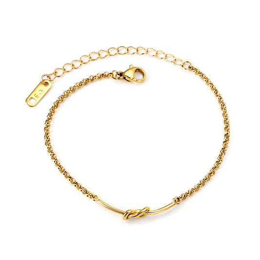 PULSERA NUDO DORADA