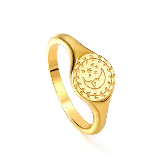 ANILLO LUNA VINTAGE FLAT T8