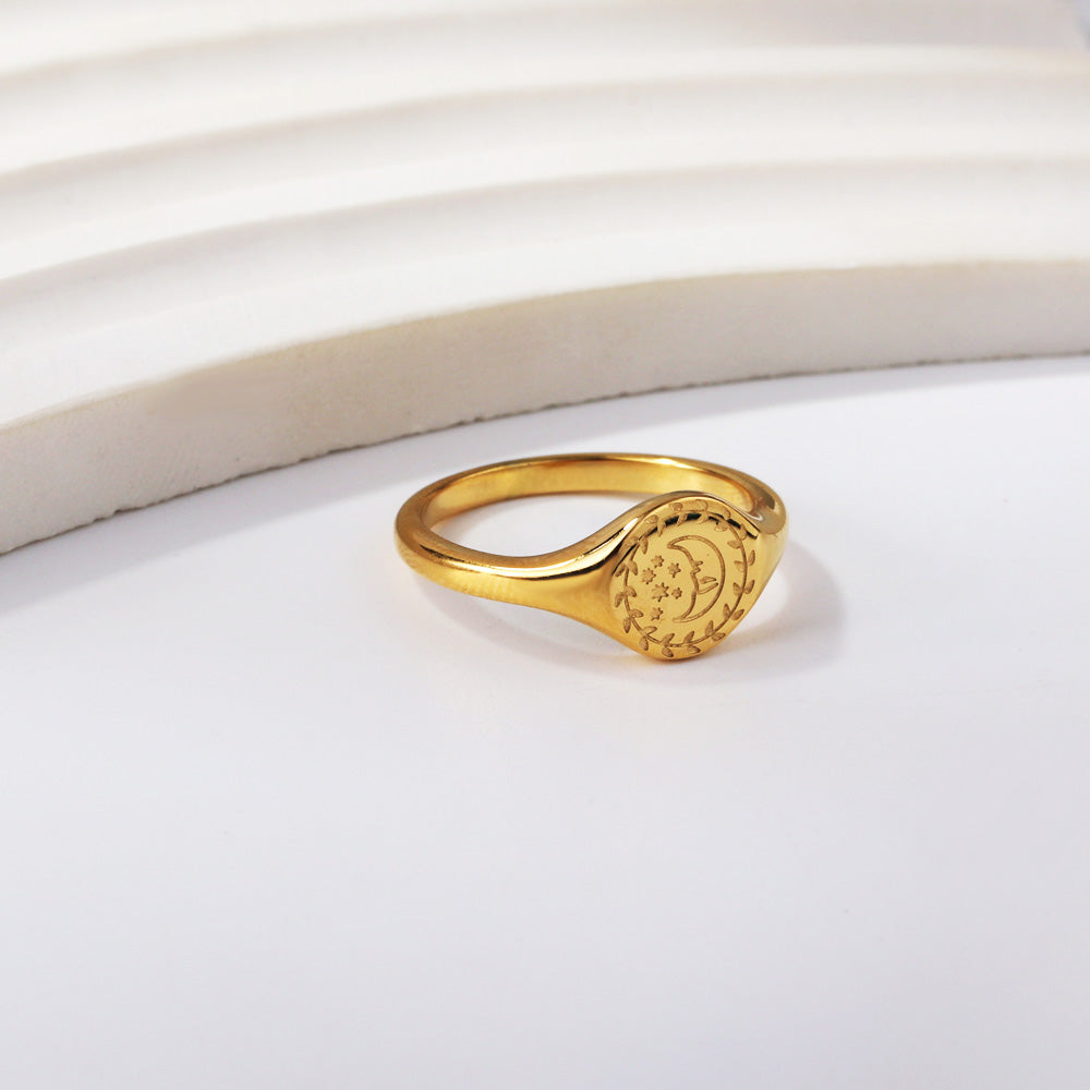 ANILLO LUNA VINTAGE FLAT T8