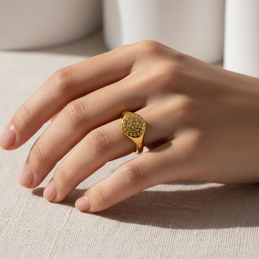 ANILLO LUNA VINTAGE FLAT T8