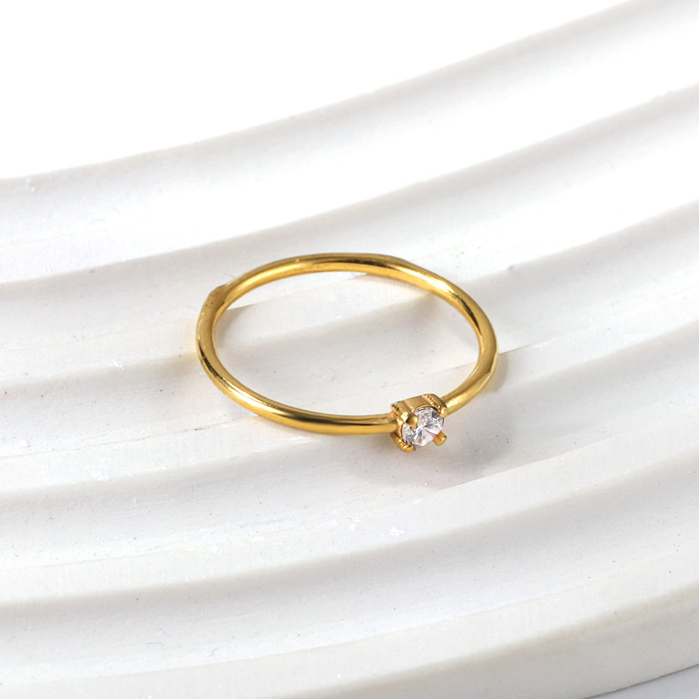 ANILLO MINI ZIRCONIA BL #7