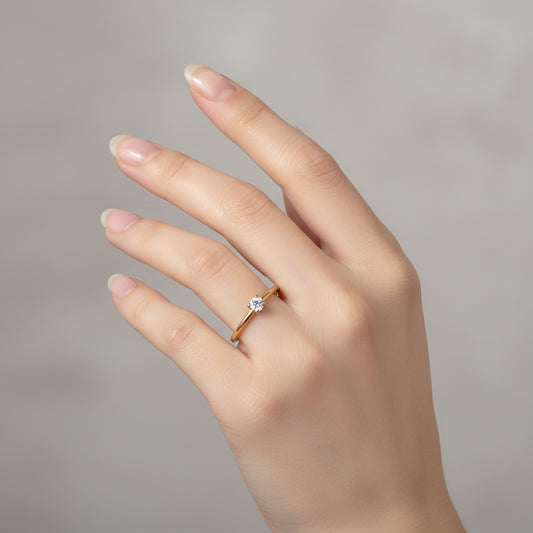 ANILLO MINI ZIRCONIA BL #7