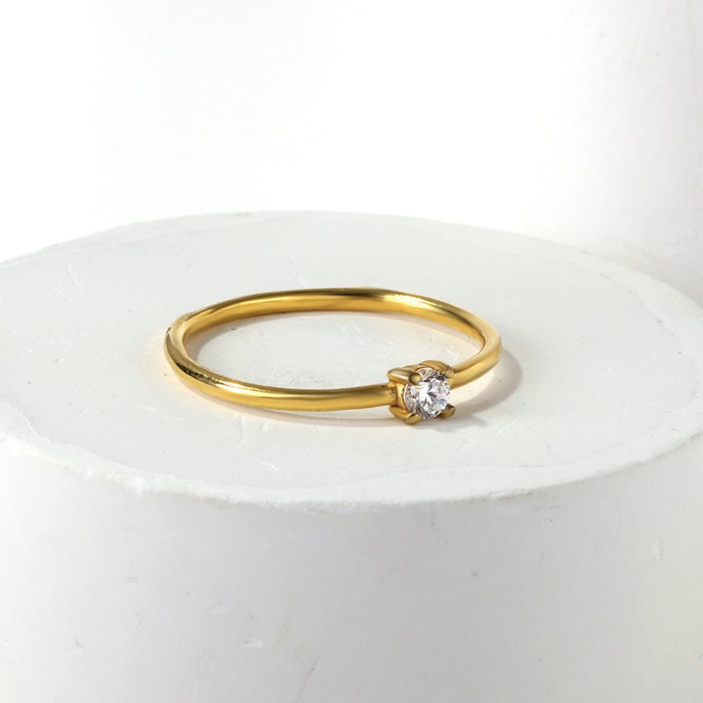 ANILLO MINI ZIRCONIA BL #7