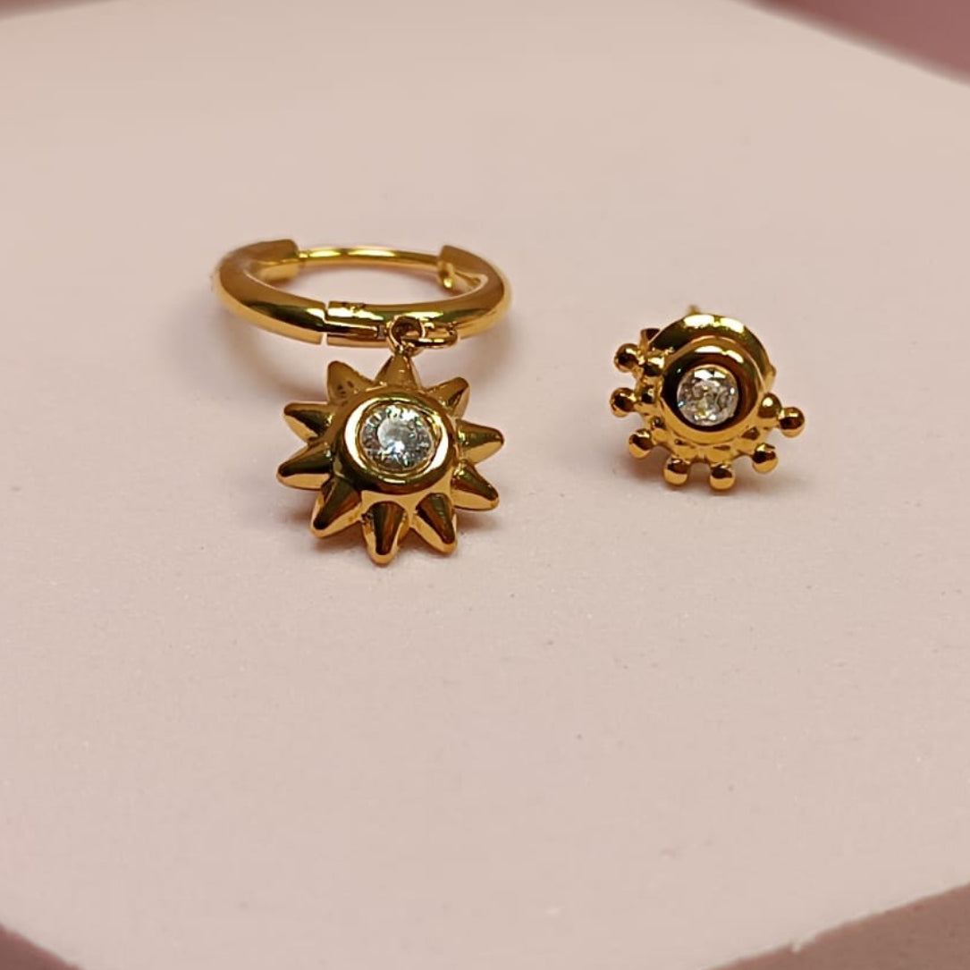 SET 3 ARETES DORADO