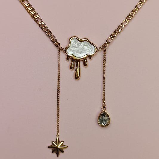 COLLAR NUBE CON LLUVIA