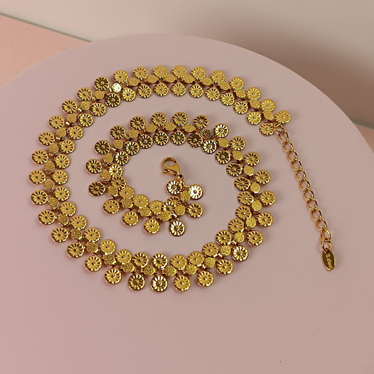COLLAR MONEDAS DORADO