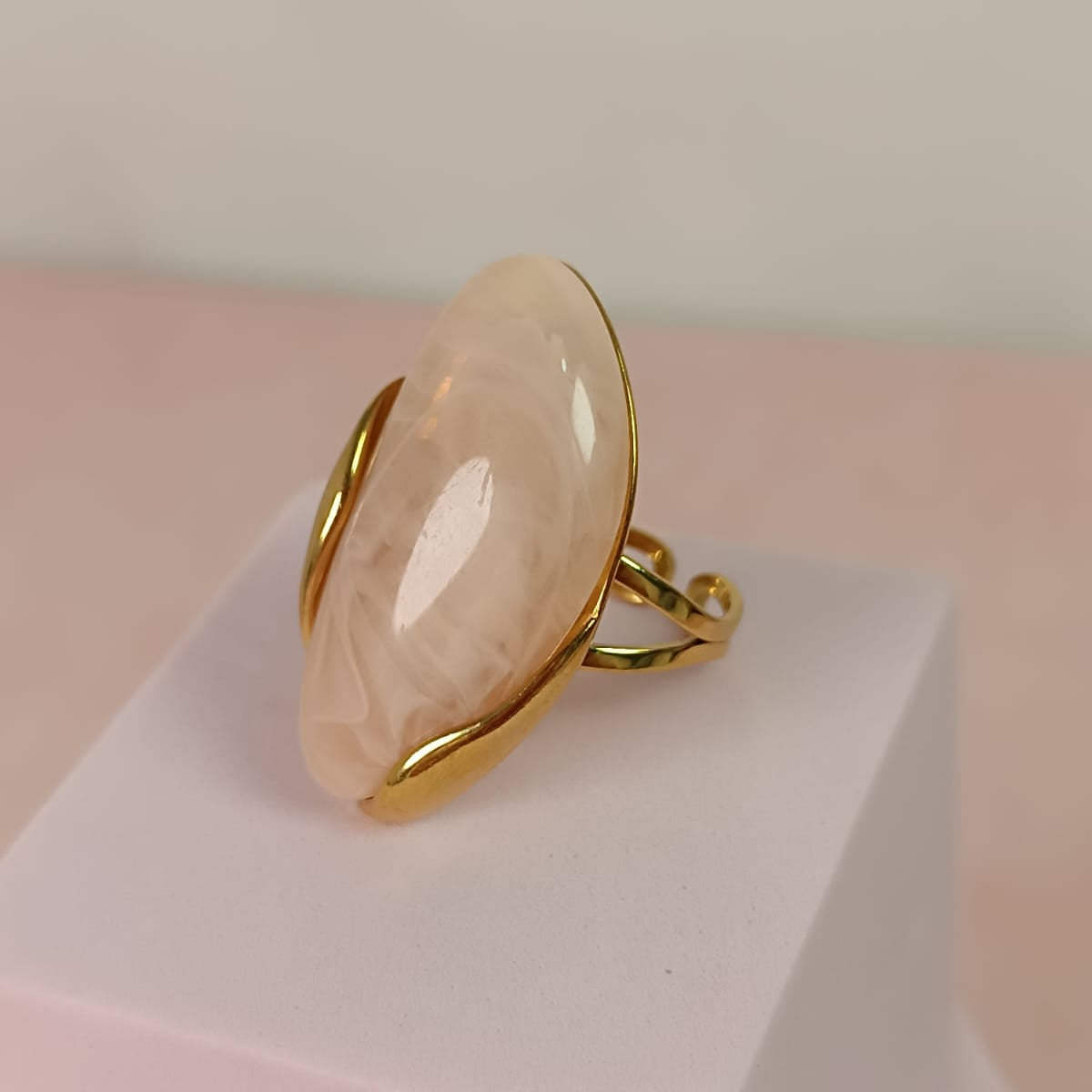 ANILLO RESINA ROSA