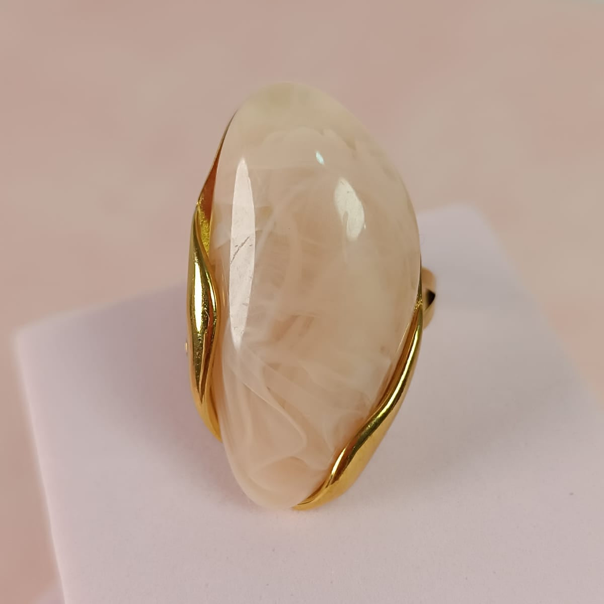 ANILLO RESINA ROSA