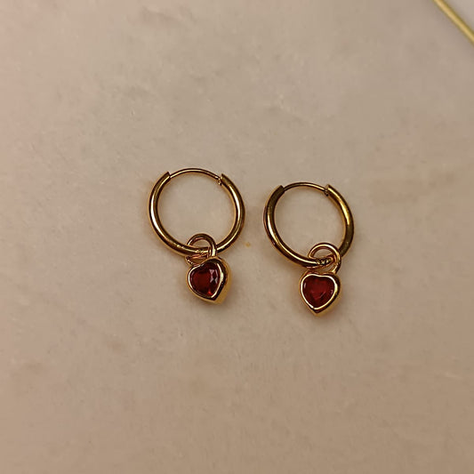 ARETE CORAZÓN MINI ROJO