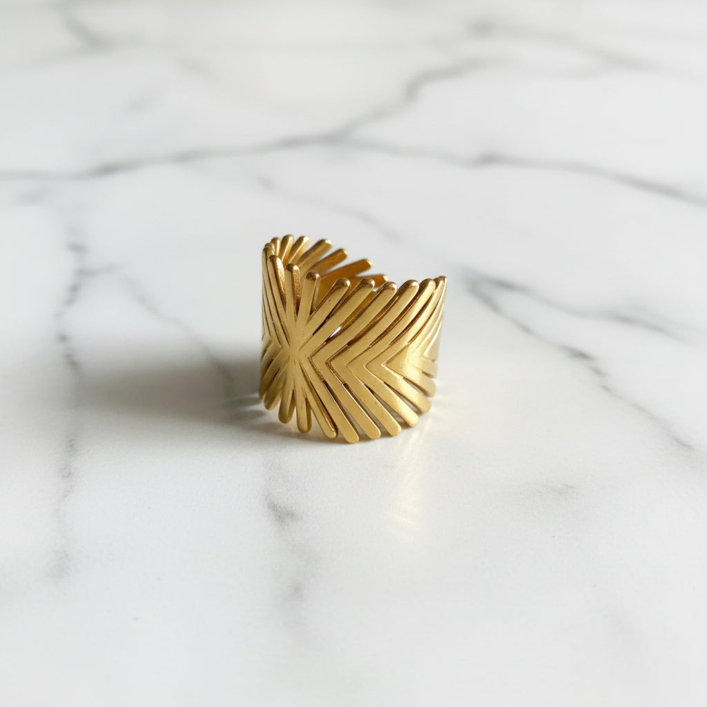ANILLO HOJA PALMA