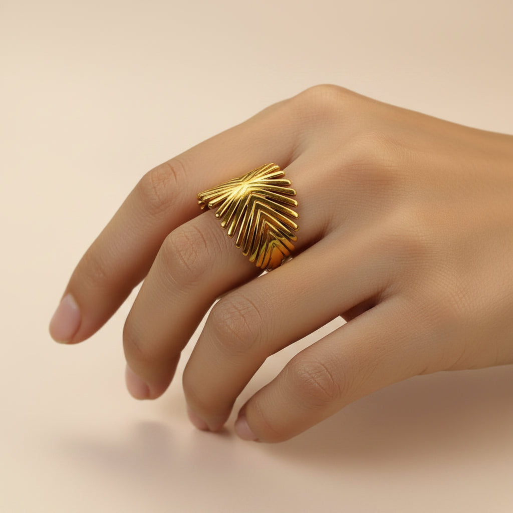 ANILLO HOJA PALMA