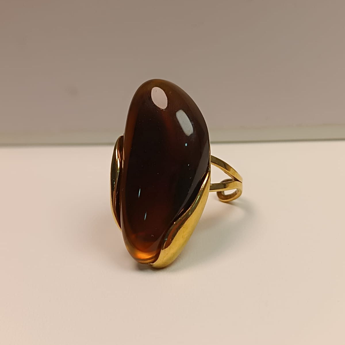 ANILLO RESINA CAFE