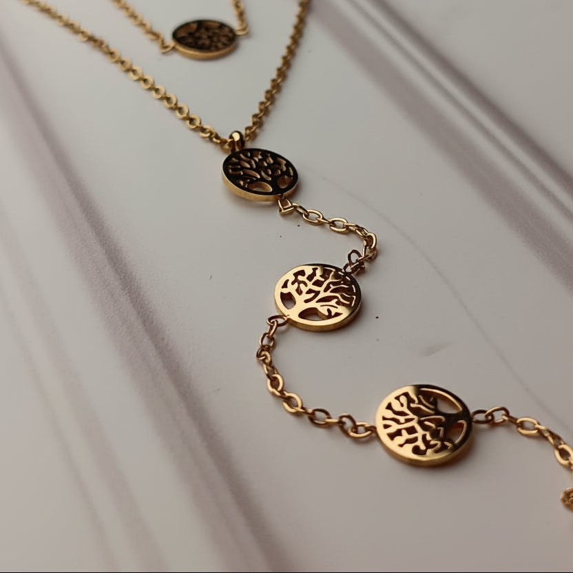 COLLAR DOBLE 6 ARBOLES DE LA VIDA