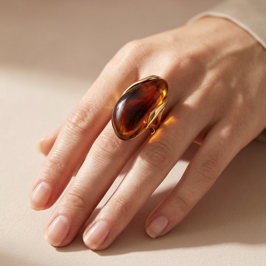 ANILLO RESINA CAFE