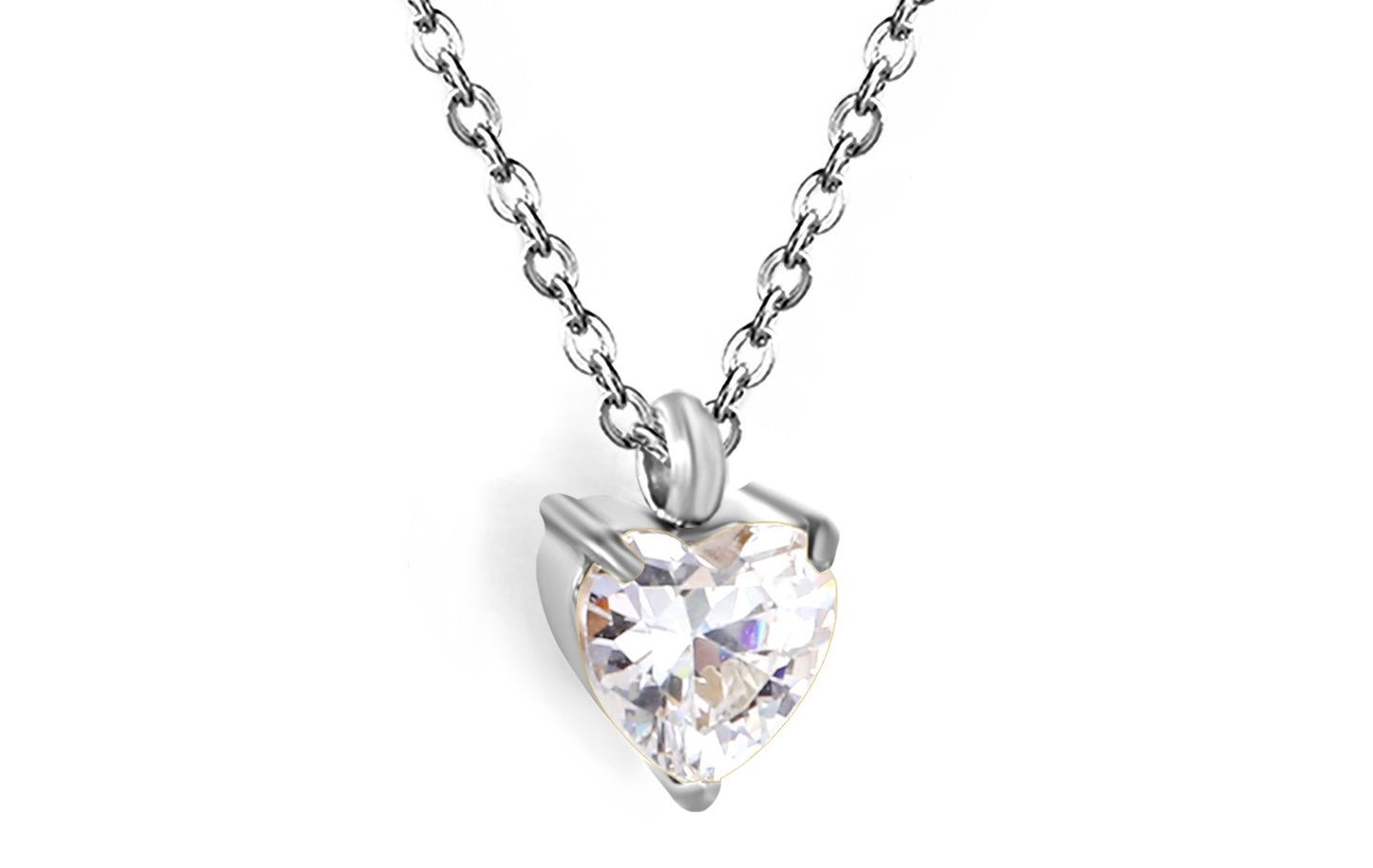 COLLAR CORAZON ZIRCONIA